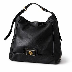 Marc by Marc Jacobs Black Leather Slouchy Shoulder Satchel | Med.